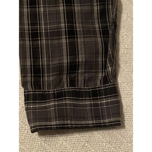 Levis Pearl Snap Shirt Mens XL Black Plaid Check Long Sleeve Western - Picture 16 of 16